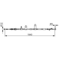 trosas, stovėjimo stabdys
                                BOSCH                                                1 987 482 853