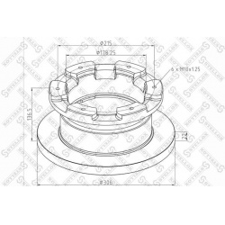 stabdžių diskas (1vnt)
                                STELLOX                                                85-00820-SX, 