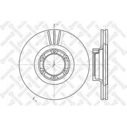 stabdžių diskas (1vnt)
                                STELLOX                                6020-3905V-SX, STELLOX, 6020-