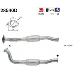 katalizatoriaus keitiklis
                                AS                                28540D, AS, 28540D, auto detalė