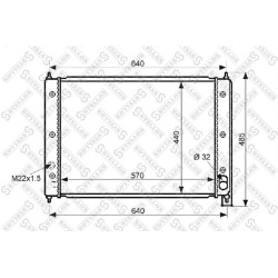 Aušinimo radiatorius
                                STELLOX                                                10-25042-SX, STE