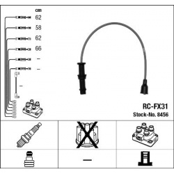 uždegimo laido komplektas
                                NGK                                                RC-FX31, NGK, R