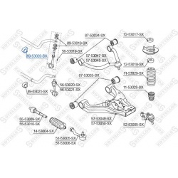 stabilizatoriaus įvorė
                                STELLOX                                                89-53020-SX, 