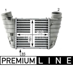tarpinis suslėgto oro aušintuvas, kompresorius BEHR *** PREMIUM LINE ***
                                MAHLE             