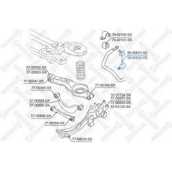 Stabilizatoriaus traukė
STELLOX 56-00022-SX,