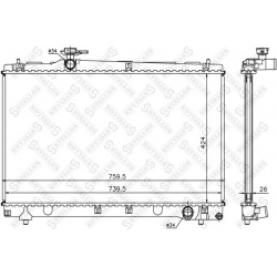 Aušinimo radiatorius
                                STELLOX                                10-26320-SX, STELLOX, 10-26320-S
