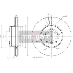 stabdžių diskas (1vnt)
                                MAXGEAR                                                19-1069, MAXG