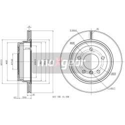 stabdžių diskas (1vnt)
                                MAXGEAR                                                19-1947, MAXG