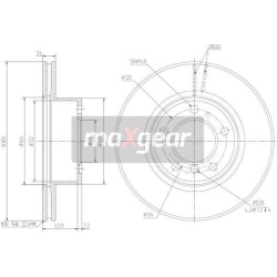 stabdžių diskas (1vnt)
                                MAXGEAR                                                19-1321, MAXG