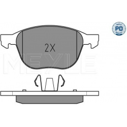 stabdžių trinkelių rinkinys, diskinis stabdys MEYLE-PD: Advanced performance and design.
                                0