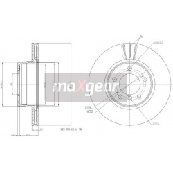 stabdžių diskas (1vnt)
                                MAXGEAR                                19-1053MAX, MAXGEAR, 19-1053M