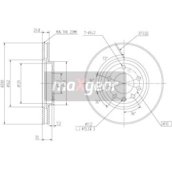 stabdžių diskas (1vnt)
                                MAXGEAR                                19-0804, MAXGEAR, 19-0804, au