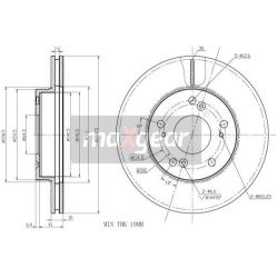 stabdžių diskas (1vnt)
                                MAXGEAR                                                19-2218, MAXG