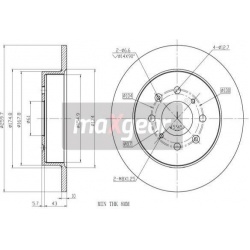 stabdžių diskas (1vnt)
                                MAXGEAR                                                19-0923MAX, M