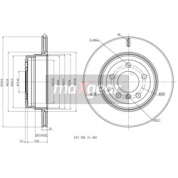stabdžių diskas (1vnt)
                                MAXGEAR                                                19-2411MAX, M