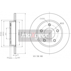 stabdžių diskas (1vnt)
                                MAXGEAR                                                19-1011, MAXG