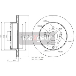 stabdžių diskas (1vnt)
                                MAXGEAR                                                19-2466, MAXG