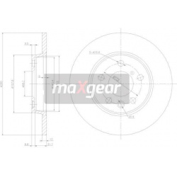 stabdžių diskas (1vnt)
                                MAXGEAR                                                19-0789, MAXG
