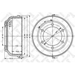 stabdžių būgnas
                                STELLOX                                6026-2509-SX, STELLOX, 6026-2509-SX