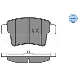 stabdžių trinkelių rinkinys, diskinis stabdys MEYLE-ORIGINAL: True to OE.
                                                