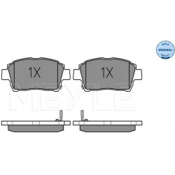 stabdžių trinkelių rinkinys, diskinis stabdys MEYLE-ORIGINAL: True to OE.
                                                