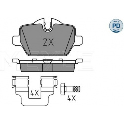 stabdžių trinkelių rinkinys, diskinis stabdys MEYLE-PD: Advanced performance and design.
                                 