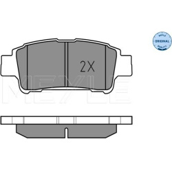 stabdžių trinkelių rinkinys, diskinis stabdys MEYLE-ORIGINAL: True to OE.
                                025 236 4616/W, 