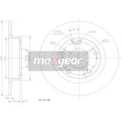 stabdžių diskas (1vnt)
                                MAXGEAR                                19-1854MAX, MAXGEAR, 19-1854M