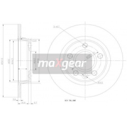 stabdžių diskas (1vnt)
                                MAXGEAR                                                19-0776MAX, M