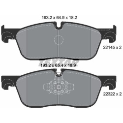 stabdžių trinkelių rinkinys, diskinis stabdys Q+
                                TEXTAR                                   