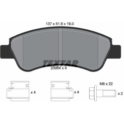 stabdžių trinkelių rinkinys, diskinis stabdys Q+
                                TEXTAR                                   