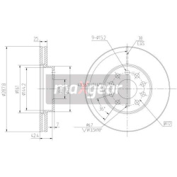 stabdžių diskas (1vnt)
                                MAXGEAR                                                19-1059, MAXG