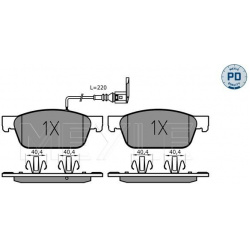 stabdžių trinkelių rinkinys, diskinis stabdys MEYLE-PD: Advanced performance and design.
                                 