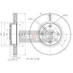 stabdžių diskas (1vnt)
                                MAXGEAR                                                19-0954, MAXG