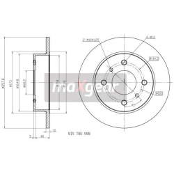 stabdžių diskas (1vnt)
                                MAXGEAR                                19-0958, MAXGEAR, 19-0958, au