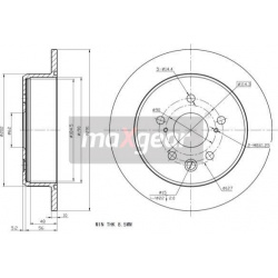 stabdžių diskas (1vnt)
                                MAXGEAR                                                19-2278, MAXG