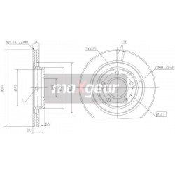 stabdžių diskas (1vnt)
                                MAXGEAR                                19-1057, MAXGEAR, 19-1057, au