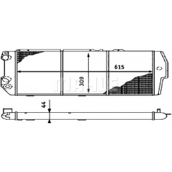 Aušinimo radiatorius
                                MAHLE                                                CR 404 000S, MAHLE