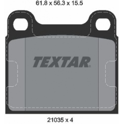 stabdžių trinkelių rinkinys, diskinis stabdys Q+
                                TEXTAR                                   