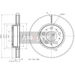 stabdžių diskas (1vnt)
                                MAXGEAR                                                19-1296, MAXG