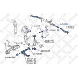 vidinė skersinė vairo trauklė
                                STELLOX                                55-04108-SX, STELLOX,