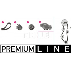 vandens siurblio ir paskirstymo diržo komplektas BEHR *** PREMIUM LINE ***
                                MAHLE            