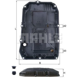 alyvos karteris, automatinė transmisija
                                MAHLE                                HX196KIT, MAHLE