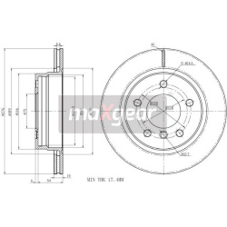 Stabdžių diskas
                                MAXGEAR                                                19-0846, MAXGEAR, 19