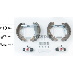 stabdžių trinkelių komplektas Shoe Kit Pro
                                TEXTAR                                         
