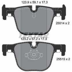 stabdžių trinkelių rinkinys, diskinis stabdys Q+
                                TEXTAR                                   