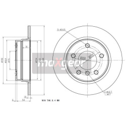 stabdžių diskas (1vnt)
                                MAXGEAR                                                19-0693, MAXG