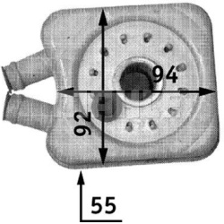 Aušintuvas tepalo
                                MAHLE                                CLC 45 000S, MAHLE, CLC45000S, auto d