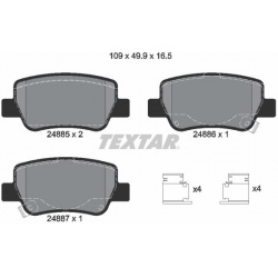 stabdžių trinkelių rinkinys, diskinis stabdys Q+
                                TEXTAR                                   