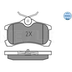 stabdžių trinkelių rinkinys, diskinis stabdys MEYLE-ORIGINAL: True to OE.
                                                